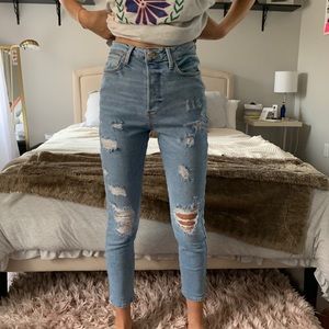 forever 21 skinny ripped jeans